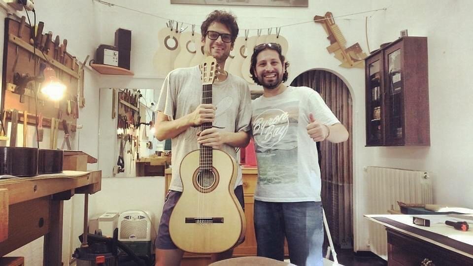 foto com o Luthier Fábio Schmidt