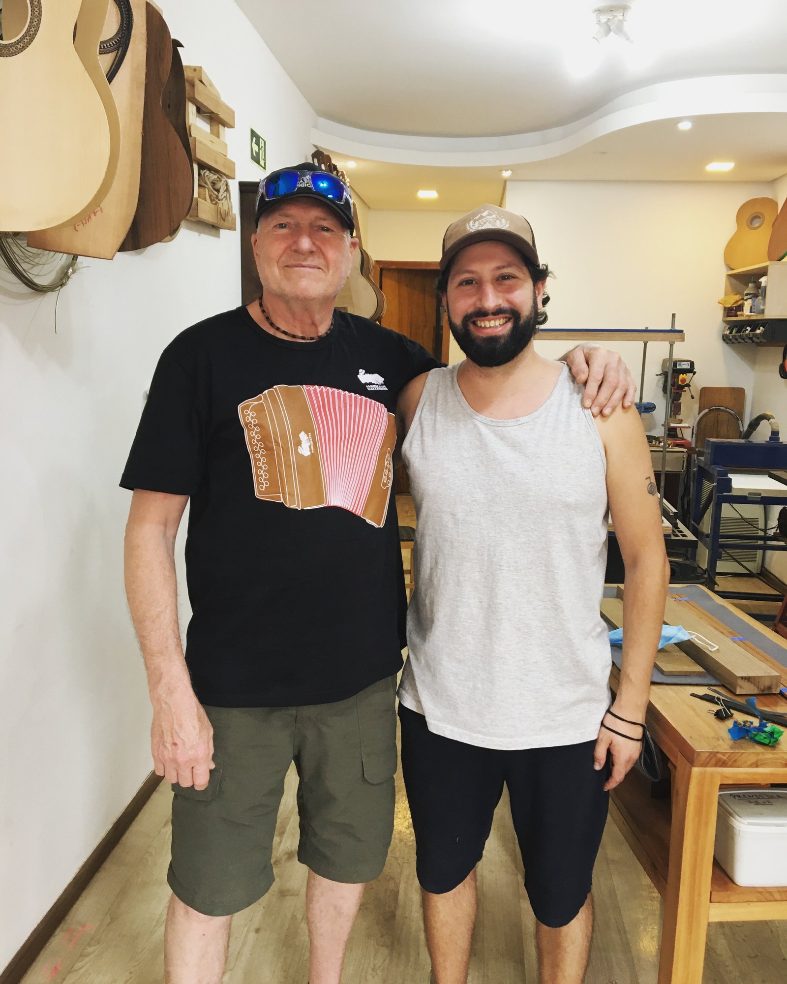 Foto com o Luthier canadense Will Hamm