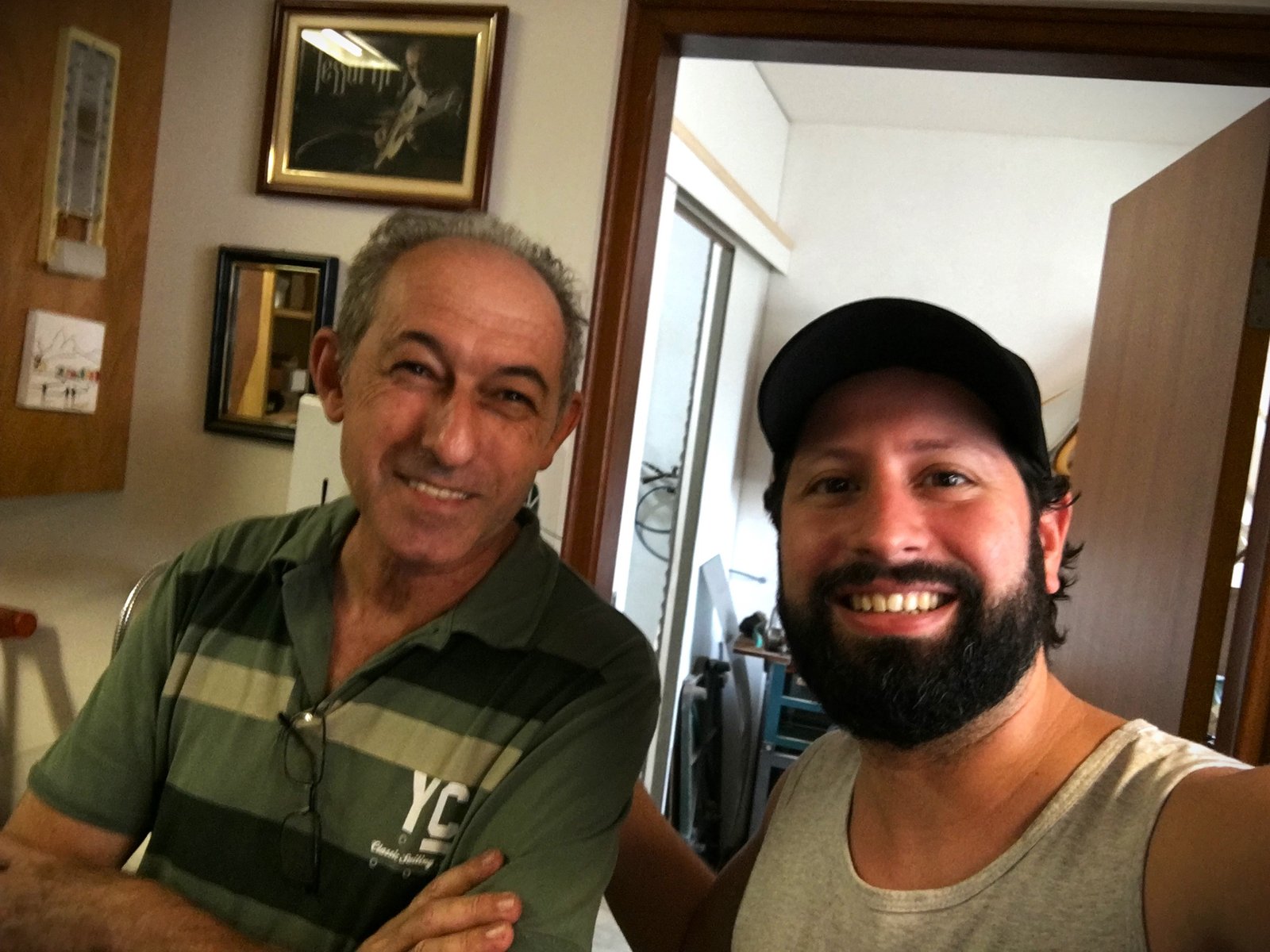 Foto com o Luthier e amigo Antonio Tessarin